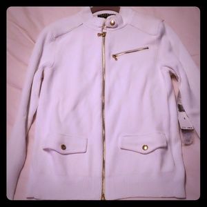 White Lauren Ralph  jacket.
